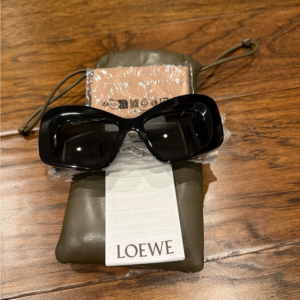 Loewe Glossy Black Women's Sunglasses